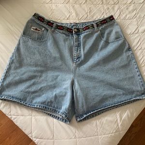 Southwest Printed High-Waisted Shorts